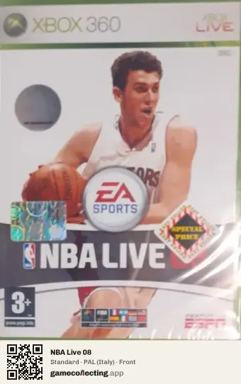 NBA Live 08 Xbox 360, Italy box front