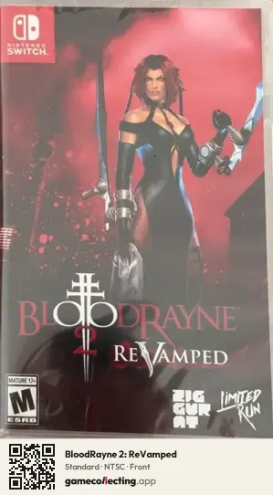 BloodRayne 2: ReVamped Nintendo Switch, NTSC box front