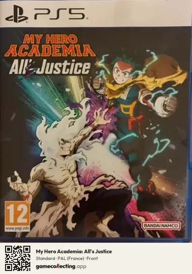 My Hero Academia: All's Justice PlayStation 5, France box front