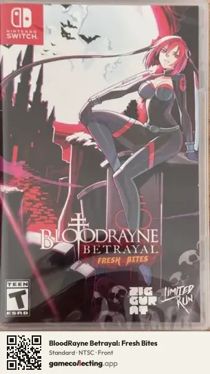 BloodRayne Betrayal: Fresh Bites Nintendo Switch, NTSC box front