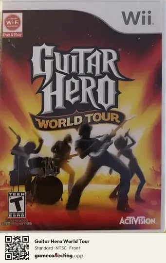 Guitar Hero World Tour Nintendo Wii, NTSC box front