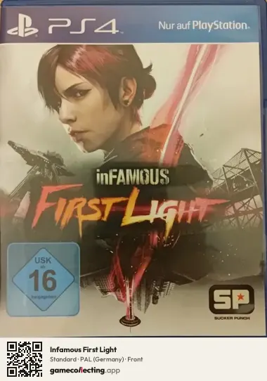 Infamous First Light PlayStation 4, Germany box front