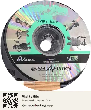 Mighty Hits Sega Saturn, Japan disc