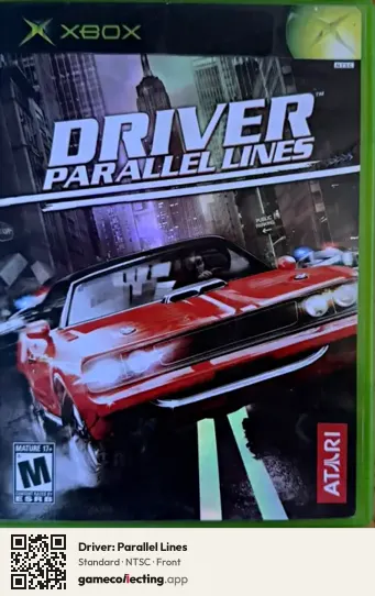 Driver: Parallel Lines Xbox, NTSC box front