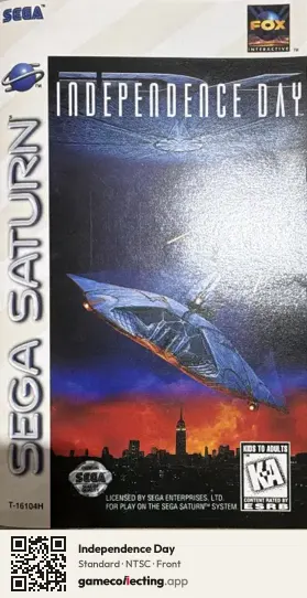 Independence Day Sega Saturn, NTSC box front