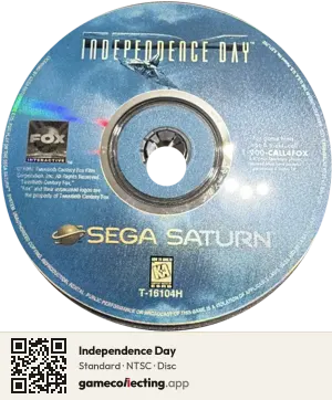 Independence Day Sega Saturn, NTSC disc