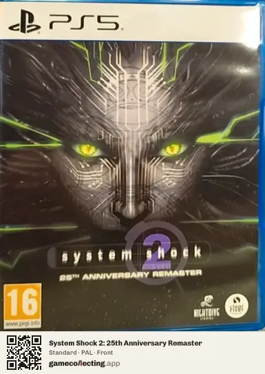 System Shock 2: 25th Anniversary Remaster PlayStation 5, PAL box front