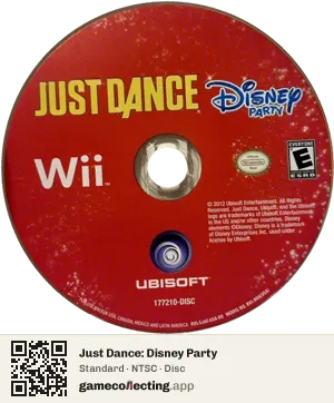 Just Dance: Disney Party Nintendo Wii, NTSC disc