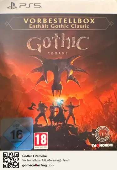 Gothic 1 Remake PlayStation 5, Germany box front