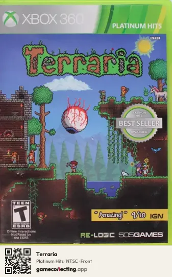 Terraria Xbox 360, NTSC box front