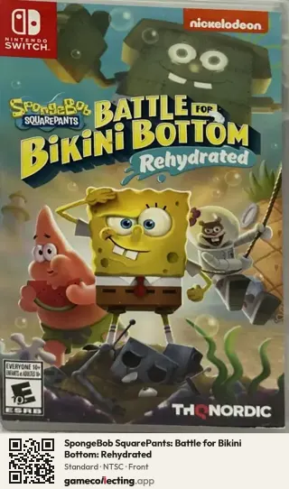 SpongeBob SquarePants: Battle for Bikini Bottom: Rehydrated Nintendo Switch, NTSC box front