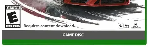 Forza Horizon 6, the ESRB box on its front