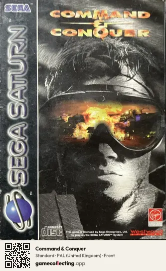 Command & Conquer Sega Saturn, United Kingdom box front