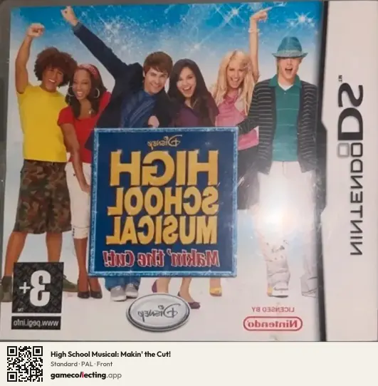 High School Musical: Makin' the Cut! Nintendo DS, PAL box front