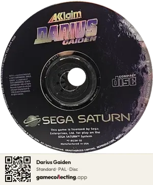 Darius Gaiden Sega Saturn, PAL disc