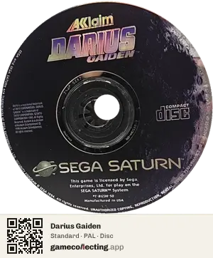 Darius Gaiden Sega Saturn, PAL disc