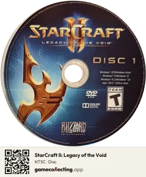 StarCraft II: Legacy of the Void Computer, NTSC disc