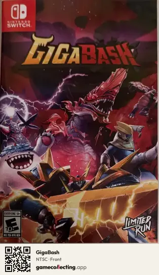 GigaBash Nintendo Switch, NTSC box front