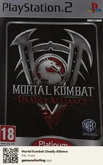 Mortal Kombat: Deadly Alliance PlayStation 2, PAL box front