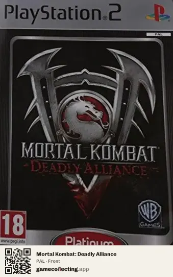 Mortal Kombat: Deadly Alliance PlayStation 2, PAL box front