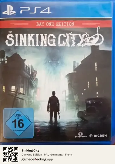 Sinking City PlayStation 4, Germany box front