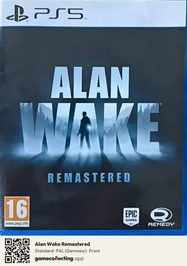 Alan Wake Remastered PlayStation 5, Germany box front