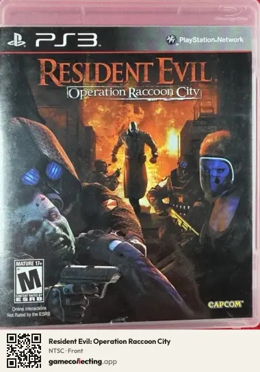 Resident Evil: Operation Raccoon City PlayStation 3, NTSC box front