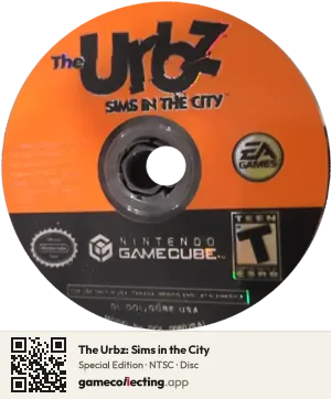 The Urbz: Sims in the City Nintendo GameCube, NTSC disc