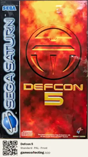 Defcon 5 Sega Saturn, PAL box front