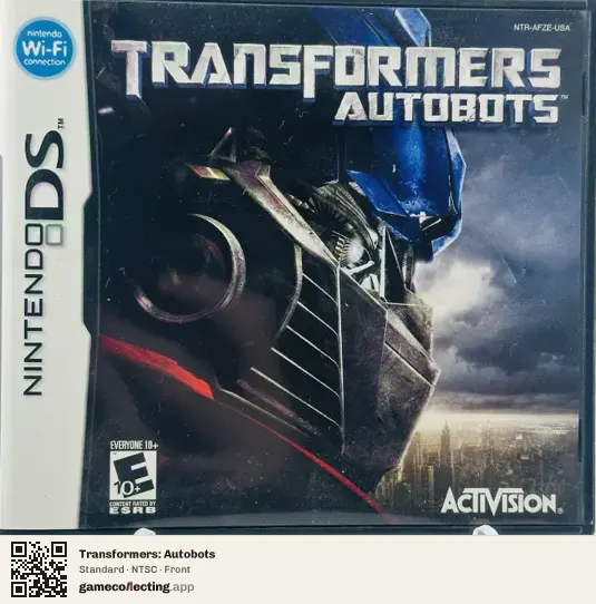 Transformers: Autobots Nintendo DS, NTSC box front