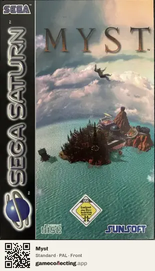 Myst Sega Saturn, PAL box front