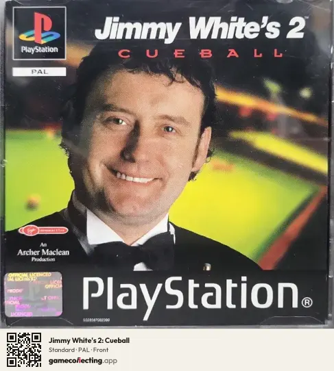 Jimmy White's 2: Cueball PlayStation, PAL box front