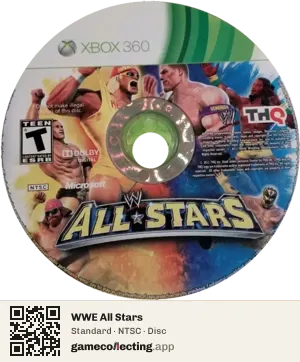 WWE All Stars Xbox 360, NTSC disc