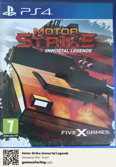 Motor Strike: Immortal Legends PlayStation 4, PAL box front