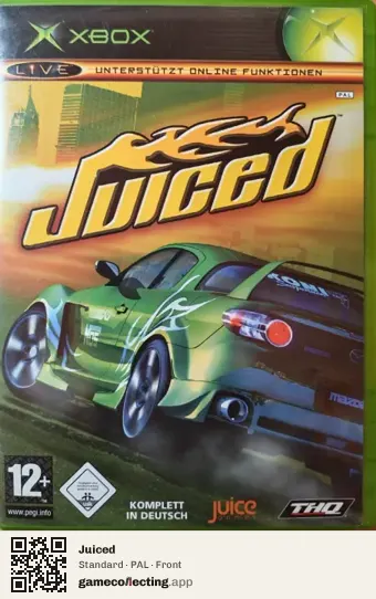 Juiced Xbox, PAL box front