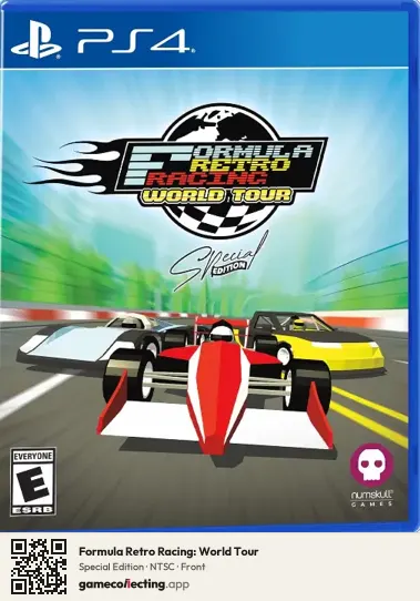 Formula Retro Racing: World Tour PlayStation 4, NTSC box front