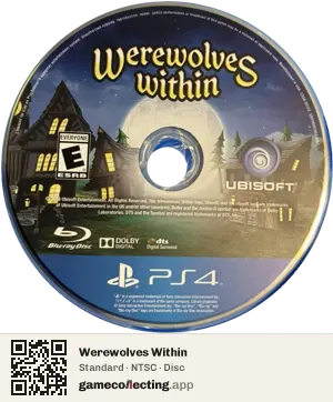 Werewolves Within PlayStation 4, NTSC disc