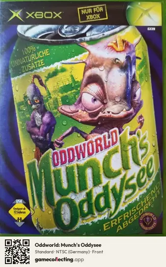 Oddworld: Munch's Oddysee Xbox, Germany box front