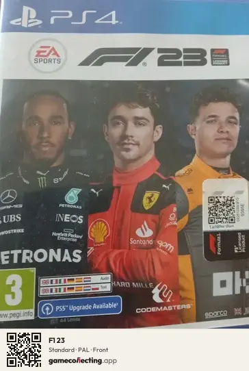 F1 23 PlayStation 4, PAL box front