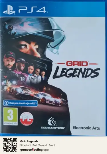 Grid Legends PlayStation 4, Poland box front