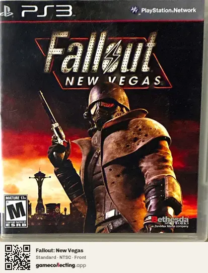 Fallout: New Vegas PlayStation 3, NTSC box front