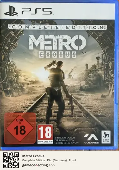Metro Exodus PlayStation 5, Germany box front