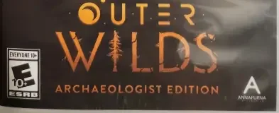Outer Wilds, the ESRB box on its front