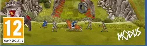 Rock of Ages 3: Make & Break, the PEGI square on its front