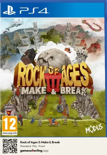 Rock of Ages 3: Make & Break PlayStation 4, PAL box front