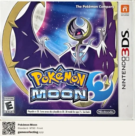 Pokémon Moon Nintendo 3DS, NTSC box front