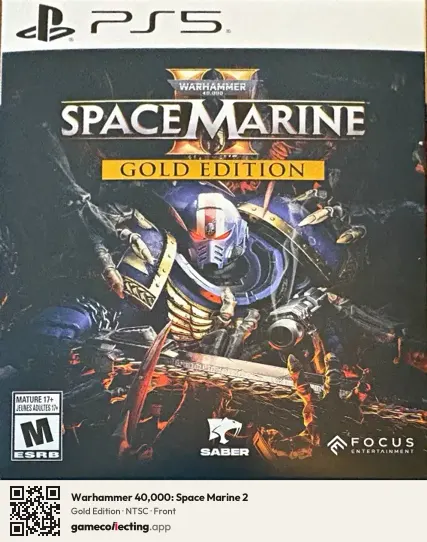 Warhammer 40,000: Space Marine 2 PlayStation 5, NTSC box front