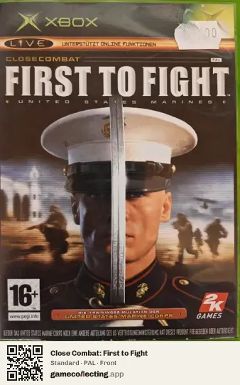 Close Combat: First to Fight Xbox, PAL box front