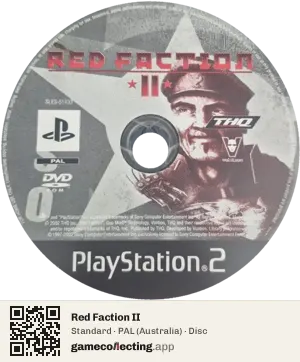 Red Faction II PlayStation 2, PAL disc