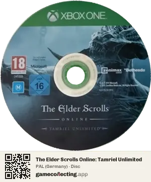 The Elder Scrolls Online: Tamriel Unlimited Xbox One, PAL disc
